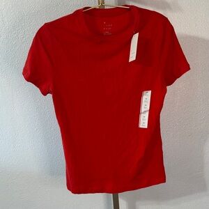 a new day Bright Red Top